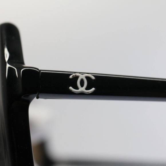CHANEL Sunglasses Plastic Black CC Auth 53402 - Picture 7 of 11